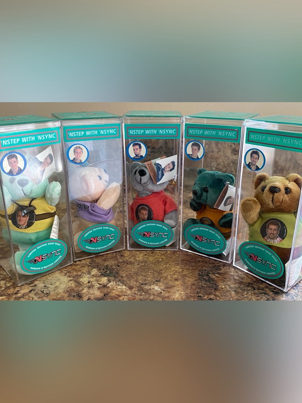 NIB vintage *NSYNC beanie babies - no flaws, all have tags